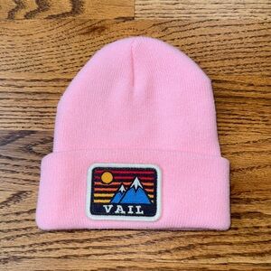 “Vail” Pink Baby Beanie, 0-24M